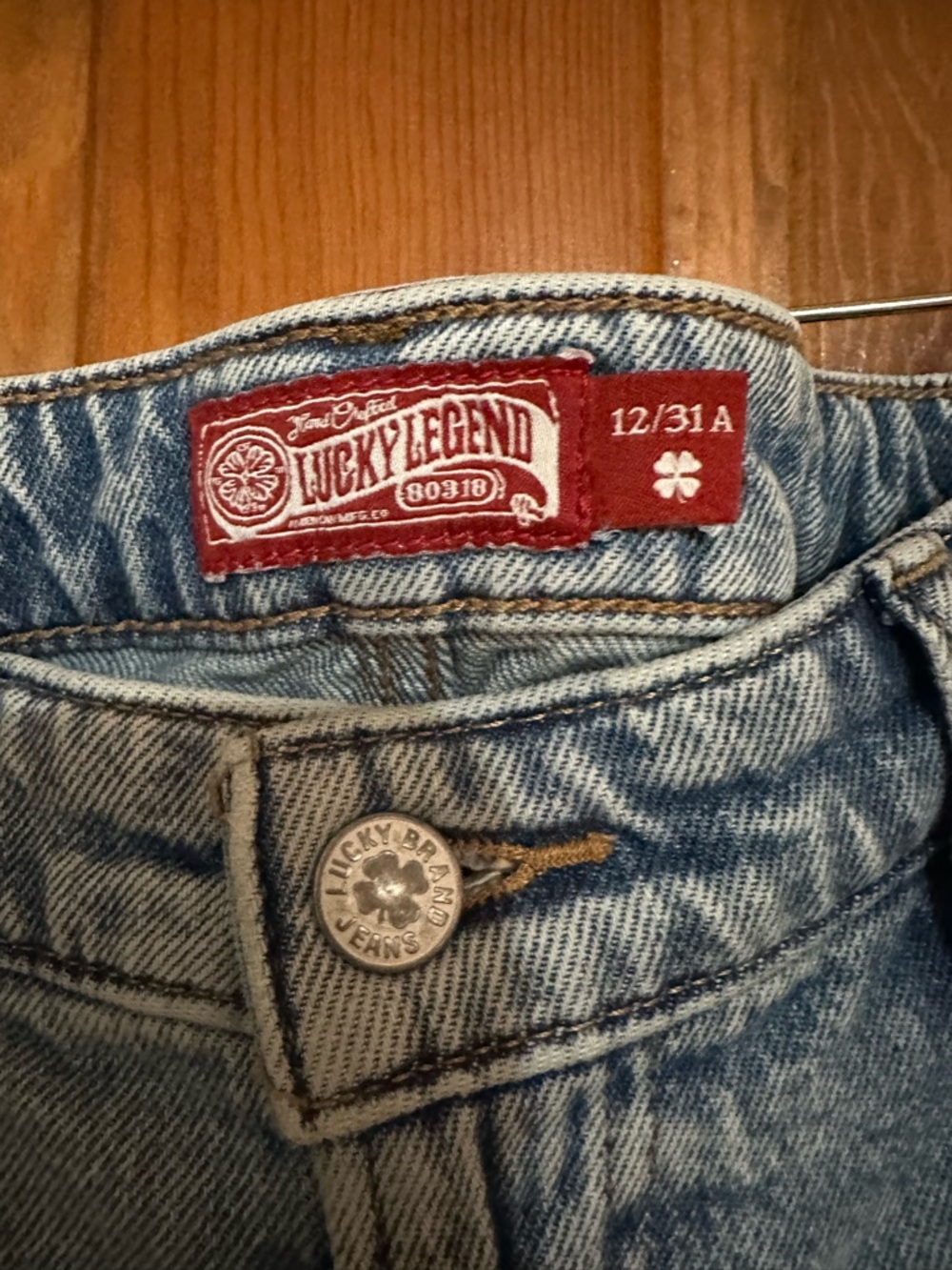 Lucky Brand Light Blue Embroidered Flare Jeans - Picture 4 of 8